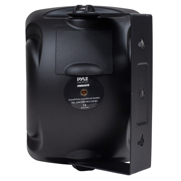 Main product image for Pyle PDWR445TB 3.5" On Wall / Patio Commercial Speaker Black 8 Ohm / 70V248-490